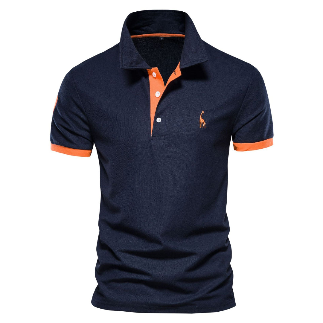 Greg | Men's Short Sleeve Polo Shirt with Embroidery-Metro Lane Plaza