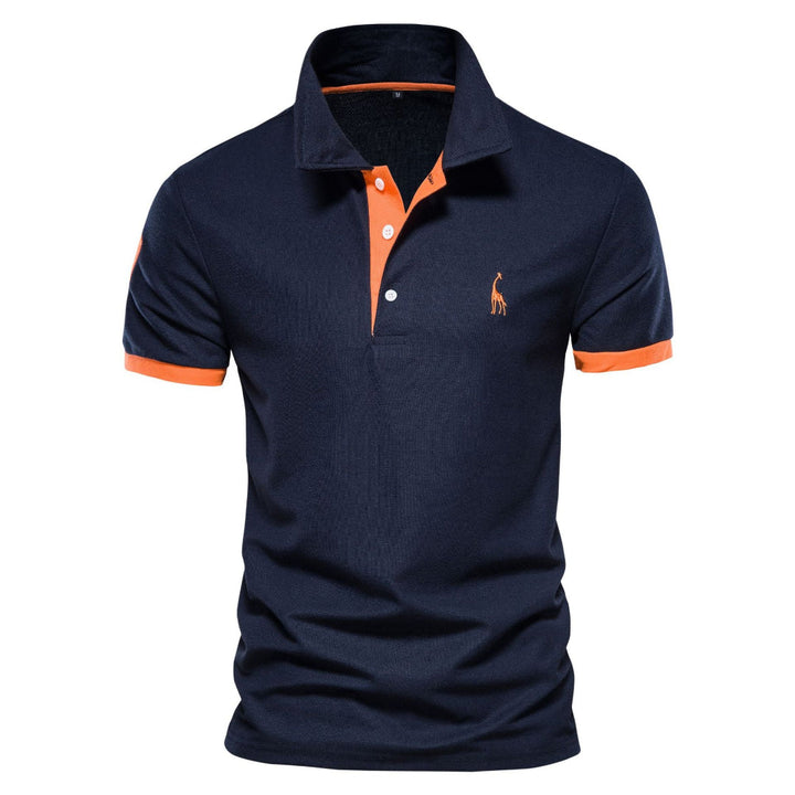 Greg | Men's Short Sleeve Polo Shirt with Embroidery-Metro Lane Plaza