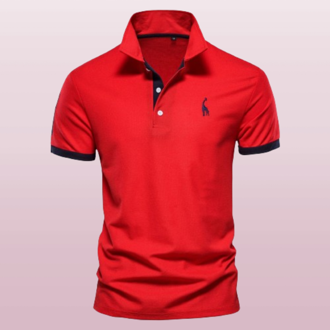 Greg | Men's Short Sleeve Polo Shirt with Embroidery-Metro Lane Plaza