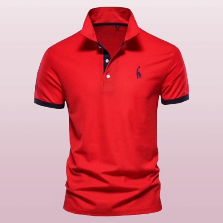 Greg | Men's Short Sleeve Polo Shirt with Embroidery-Metro Lane Plaza