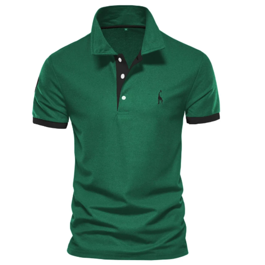 Greg | Men's Short Sleeve Polo Shirt with Embroidery-Metro Lane Plaza