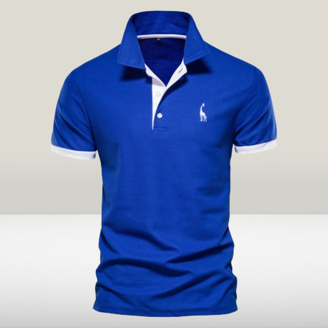 Greg | Men's Short Sleeve Polo Shirt with Embroidery-Metro Lane Plaza