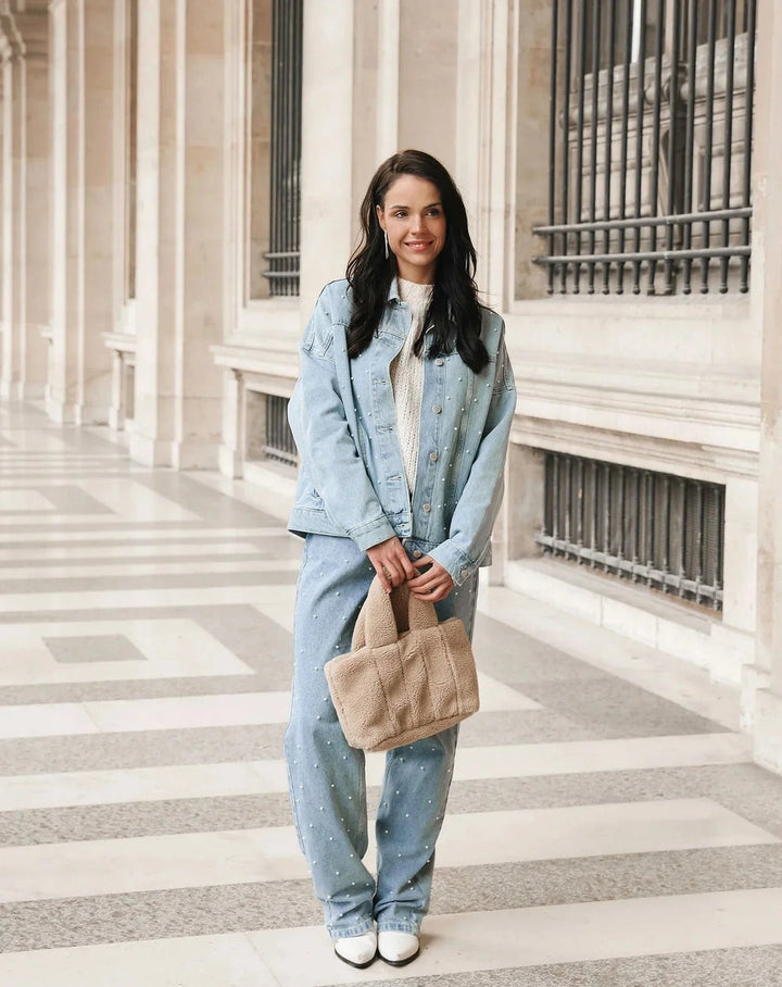 Hailey | Women's Glitter Denim Jeans with Comfortable Fit-Metro Lane Plaza