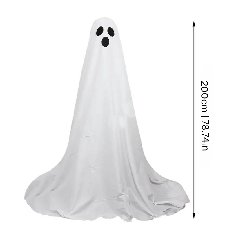 Decorações de jardim femininas de fantasmas luminosos com luzes LED, 78in de altura