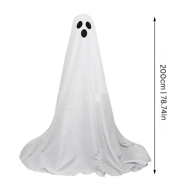 Decorações de jardim femininas de fantasmas luminosos com luzes LED, 78in de altura