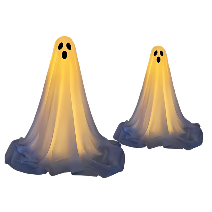 Decorações de jardim femininas de fantasmas luminosos com luzes LED, 78in de altura