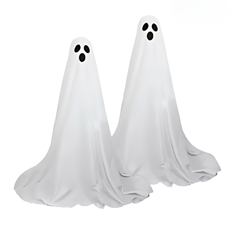 Decorações de jardim femininas de fantasmas luminosos com luzes LED, 78in de altura