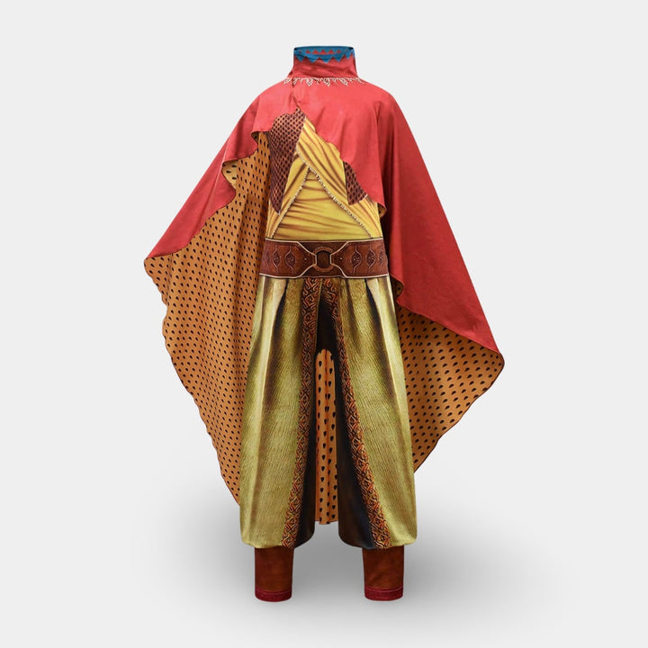 Costume da carnevale di Halloween per bambini: guerriera con mantello e cappello