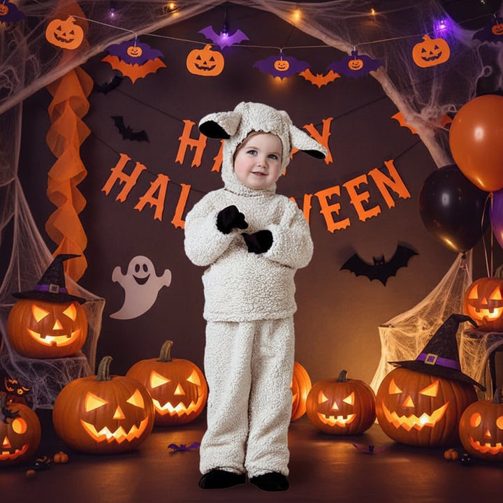 Halloween-Karnevalskostüm für Kinder, Tierkapuze, weiches Polyester
