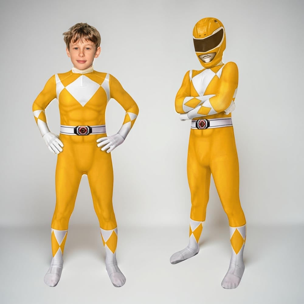Superheltekostume til børn til Halloween, heldragt med maske og handsker