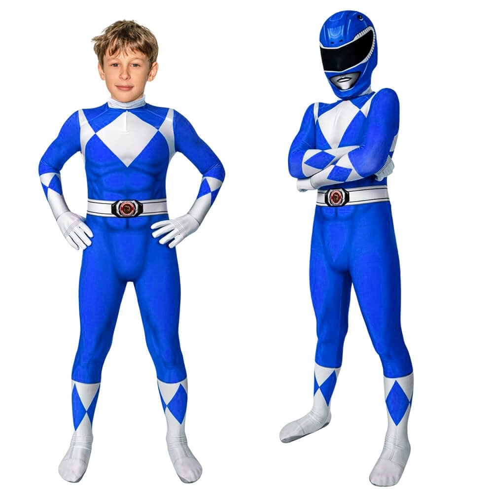Superheltekostume til børn til Halloween, heldragt med maske og handsker