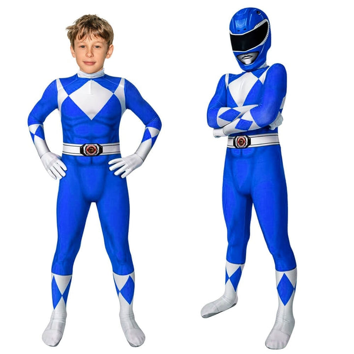 Superheltekostume til børn til Halloween, heldragt med maske og handsker