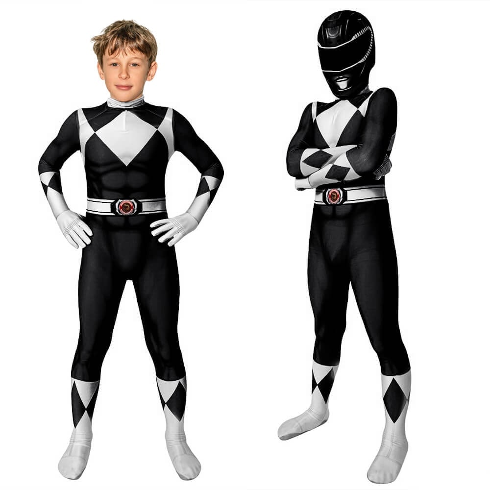 Superheltekostume til børn til Halloween, heldragt med maske og handsker