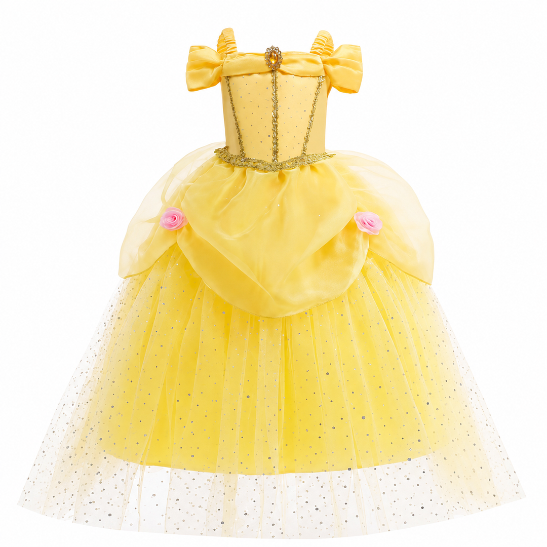 Halloween-prinsessekostume til piger med tilbehør og smykker