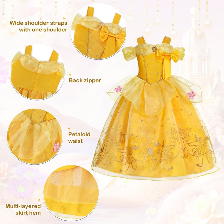 Halloween-prinsessekostume til piger med tilbehør og smykker