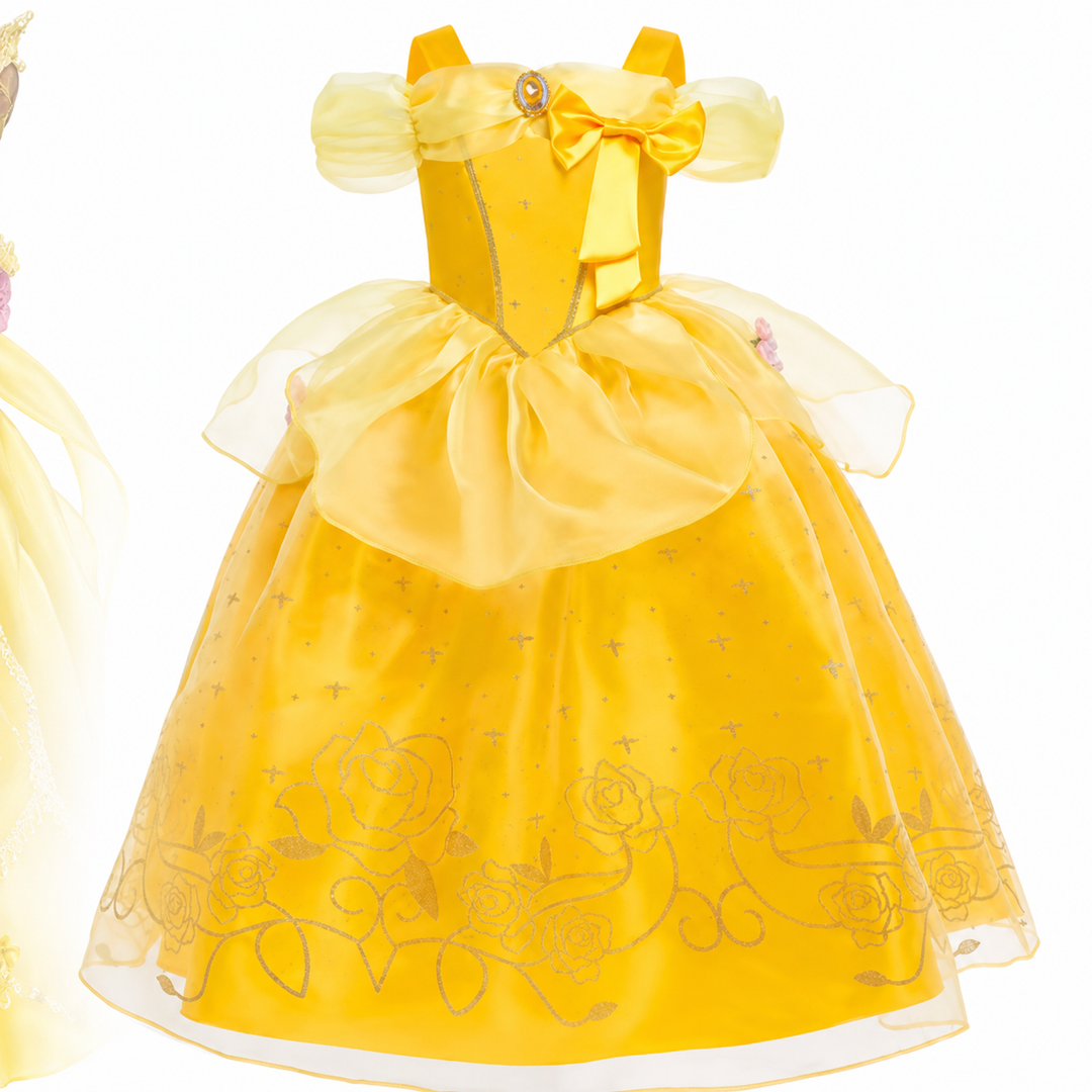 Halloween-prinsessekostume til piger med tilbehør og smykker