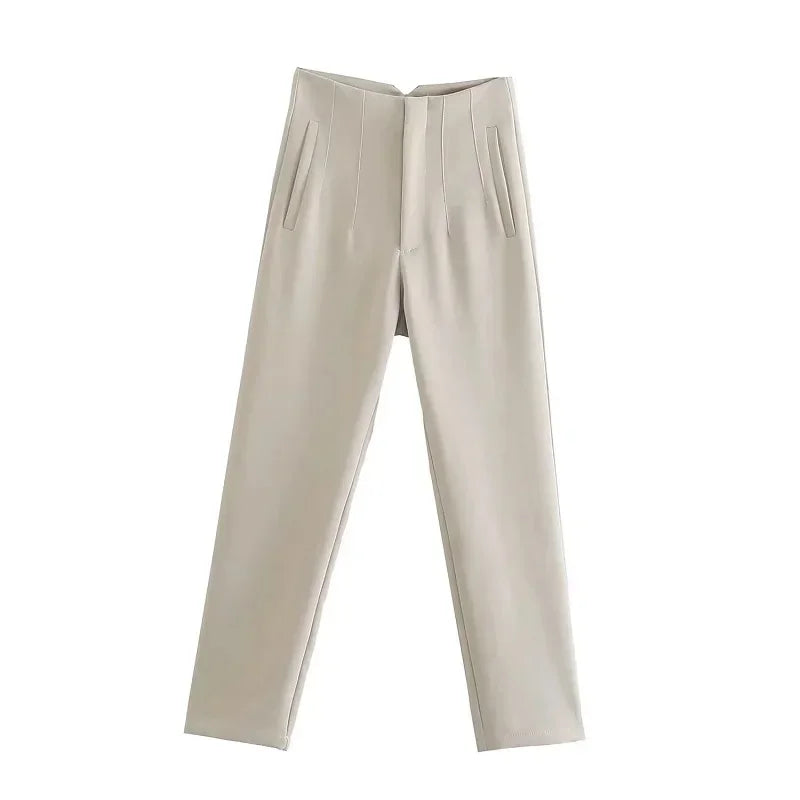 Hattie | Women's Classic Smart Trousers-Metro Lane Plaza