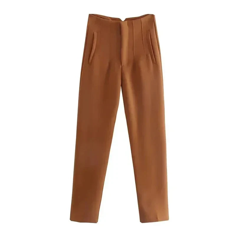 Hattie | Women's Classic Smart Trousers-Metro Lane Plaza