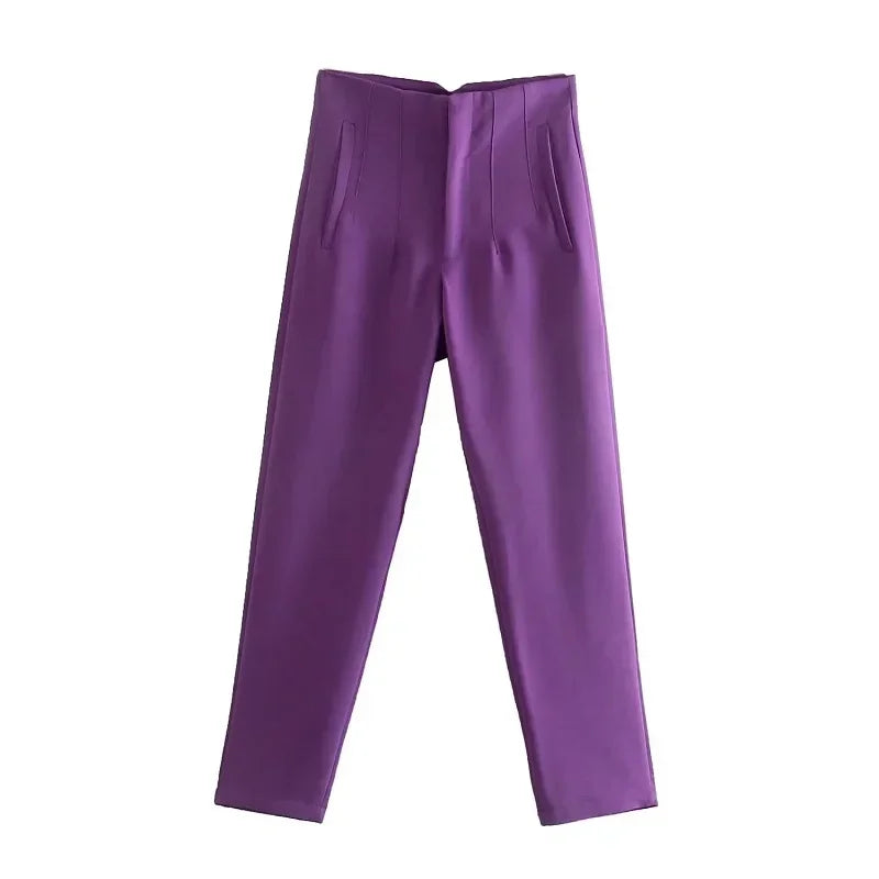 Hattie | Women's Classic Smart Trousers-Metro Lane Plaza