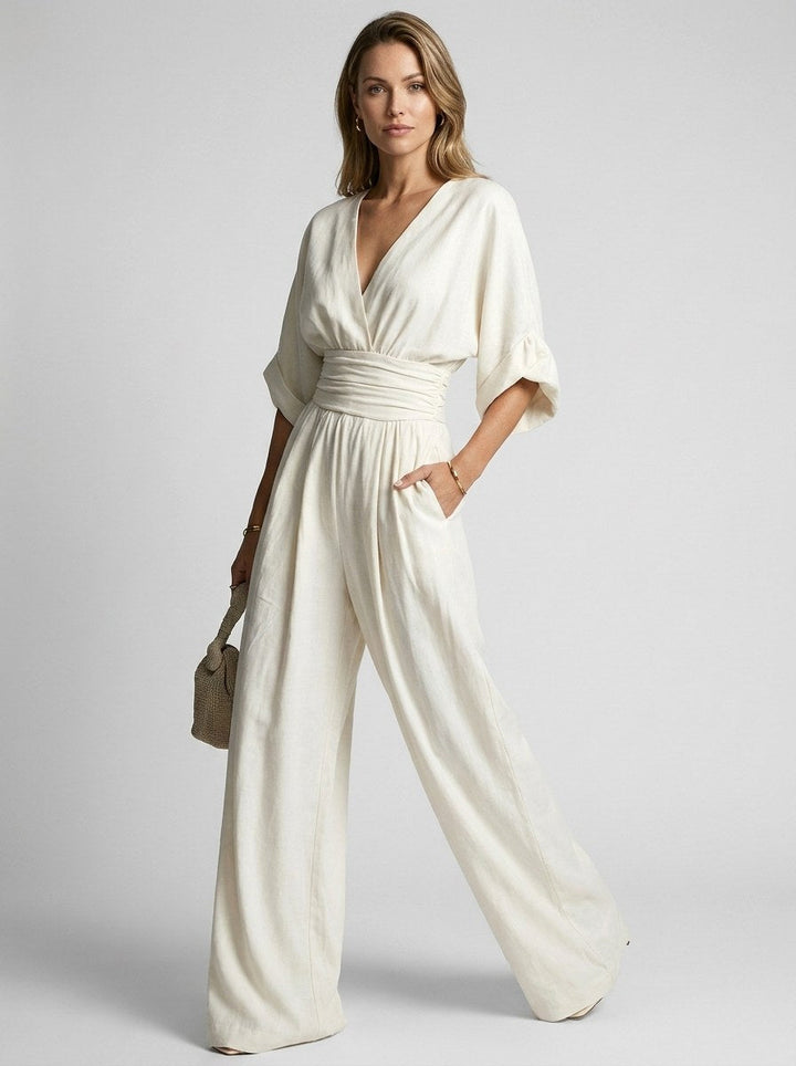 Elegant jumpsuit til kvinder med vide ben