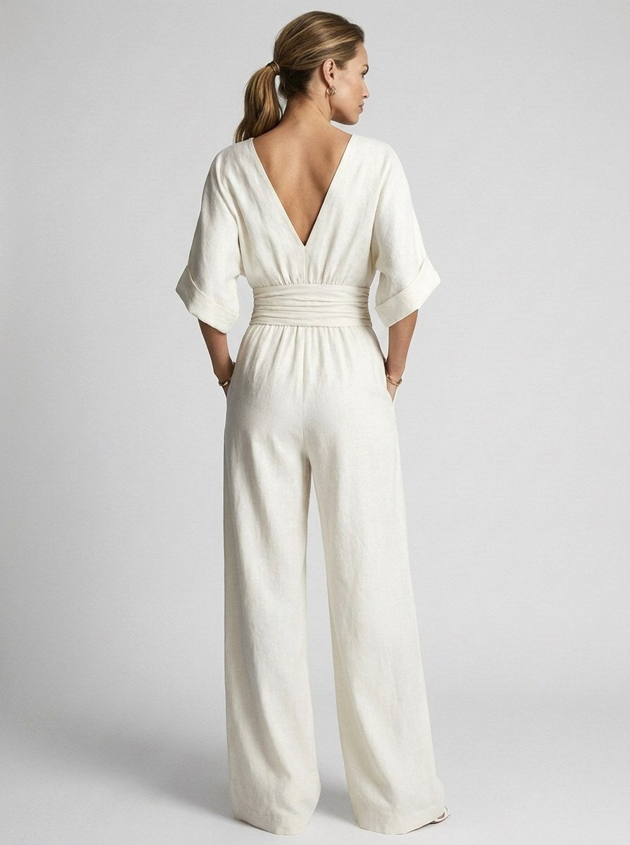 Elegant jumpsuit til kvinder med vide ben