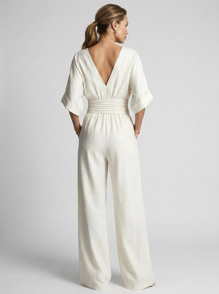 Elegant jumpsuit til kvinder med vide ben