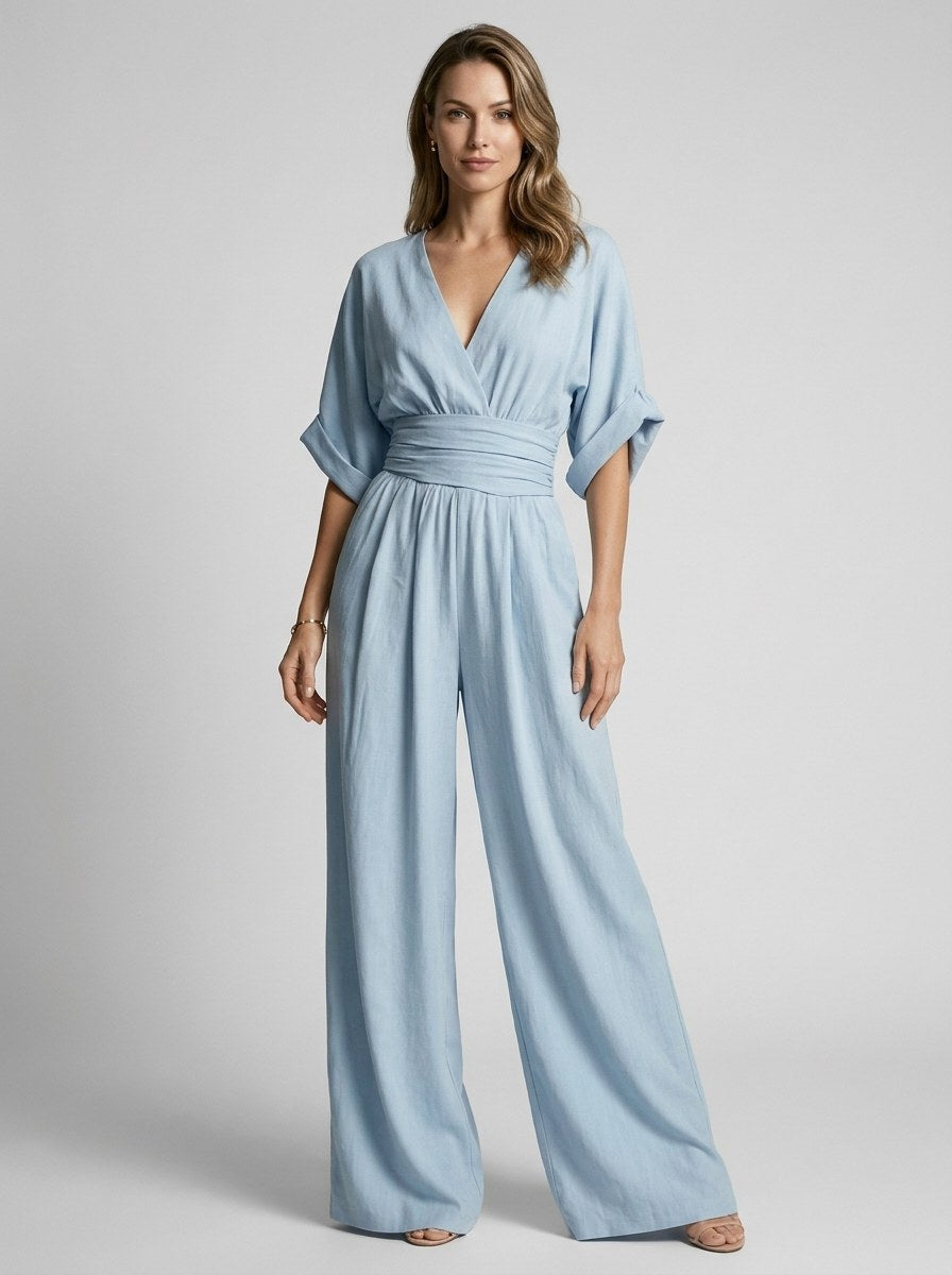 Elegant jumpsuit til kvinder med vide ben