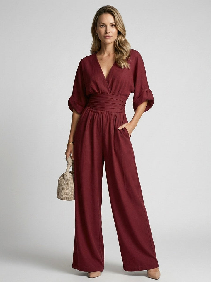 Elegant jumpsuit til kvinder med vide ben