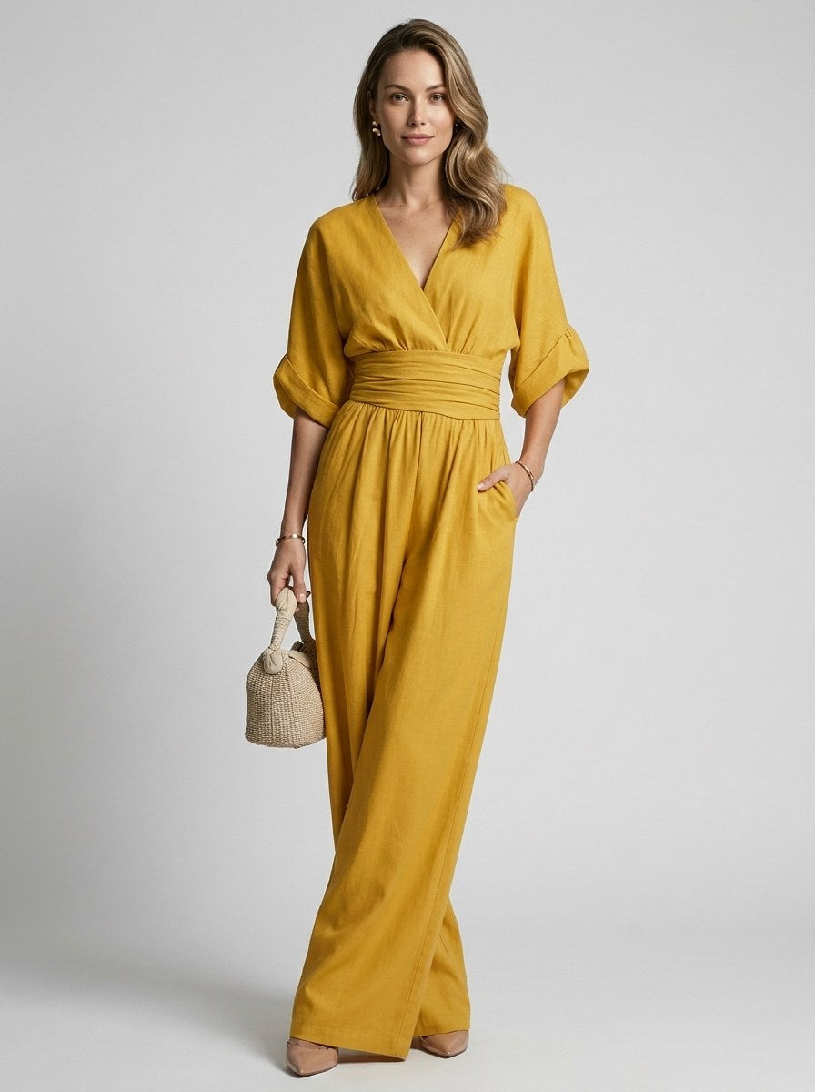 Elegant jumpsuit til kvinder med vide ben