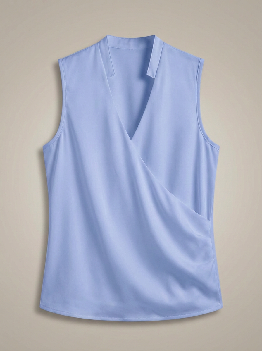 Casual Style | Women's Slim Fit V-Neck Short Sleeve T-Shirt-Metro Lane Plaza