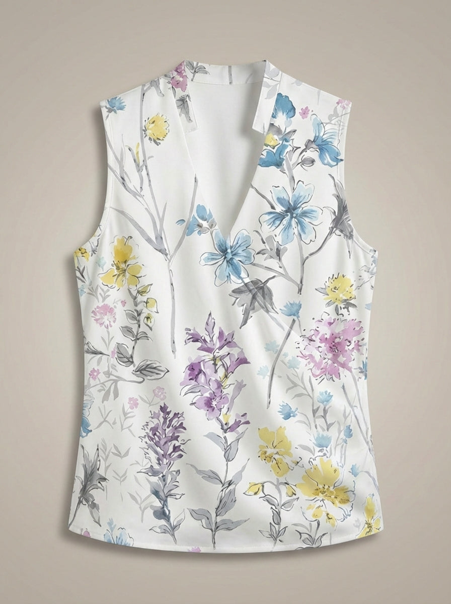 Casual Style | Women's Slim Fit V-Neck Short Sleeve T-Shirt-Metro Lane Plaza