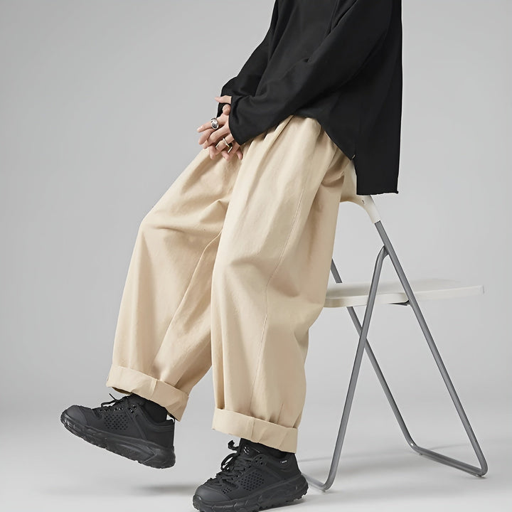 Hunter | Men's Wide Leg Pleated Trousers