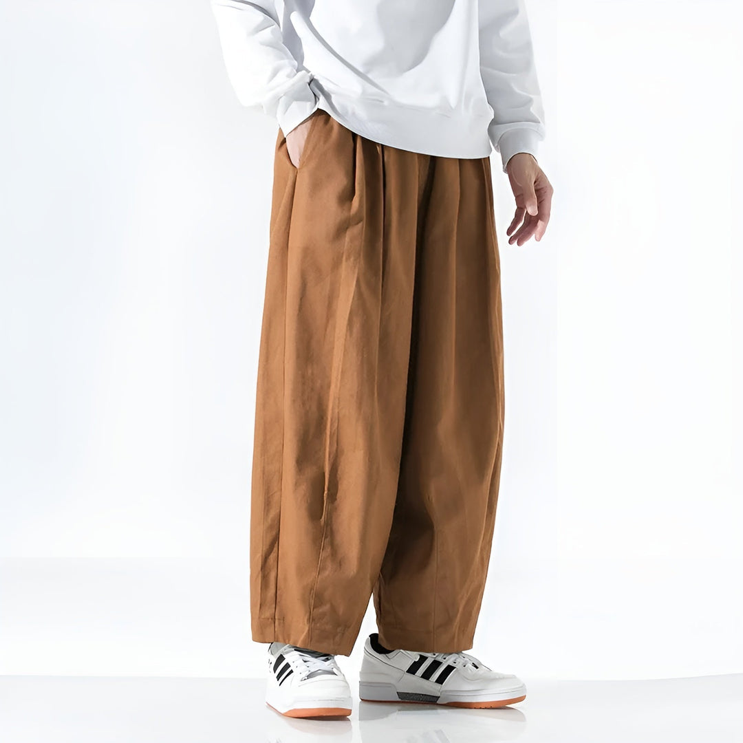 Hunter | Men's Wide Leg Pleated Trousers