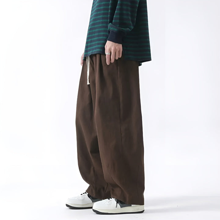 Hunter | Men's Wide Leg Pleated Trousers