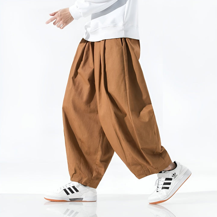 Hunter | Men's Wide Leg Pleated Trousers