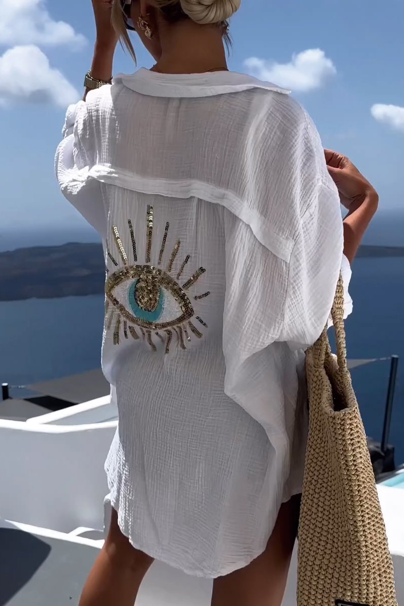 Ieva | Women's Oversized Casual Blouse-Metro Lane Plaza