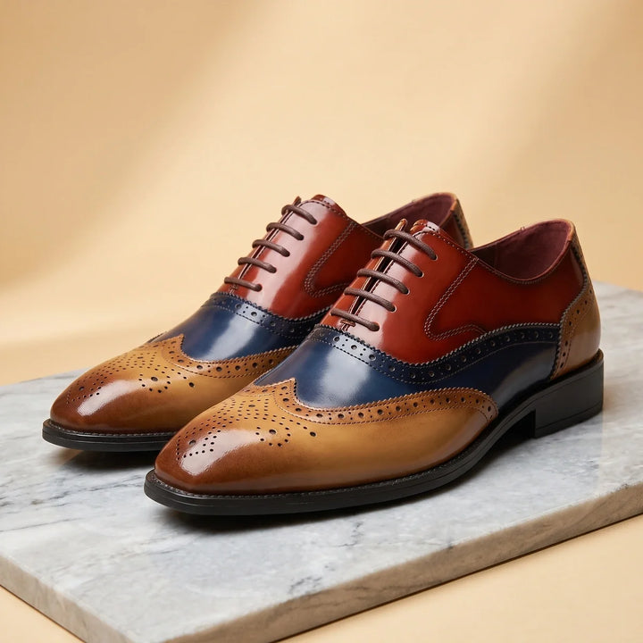 Wingtip-brogue Oxford-selskod til herrer