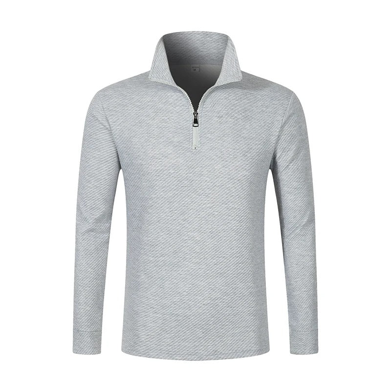 Ike | Men's Long Sleeve Zip Polo Shirt