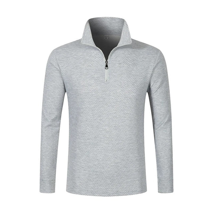 Ike | Men's Long Sleeve Zip Polo Shirt
