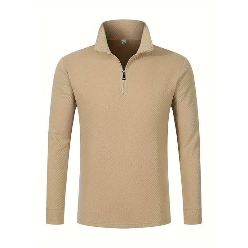 Ike | Men's Long Sleeve Zip Polo Shirt