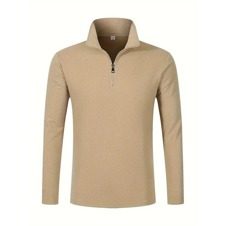 Ike | Men's Long Sleeve Zip Polo Shirt