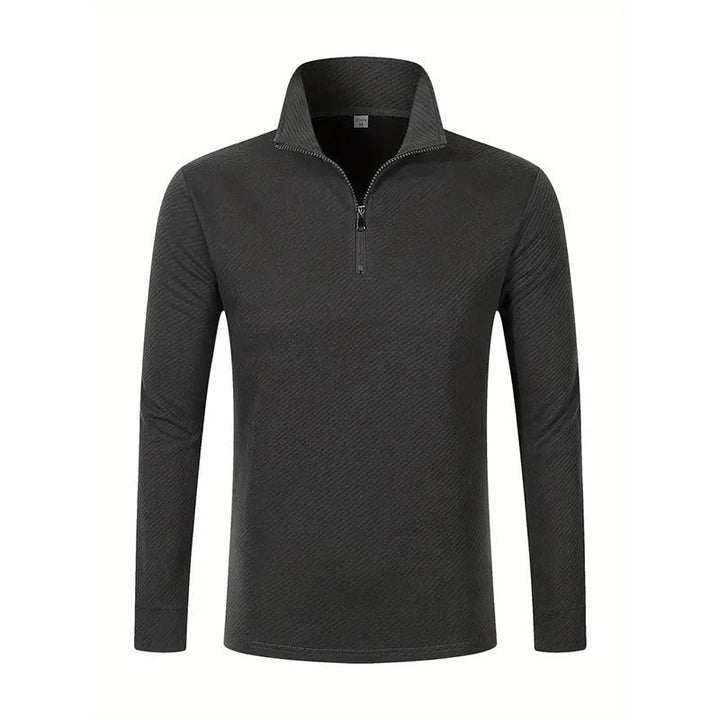 Ike | Men's Long Sleeve Zip Polo Shirt