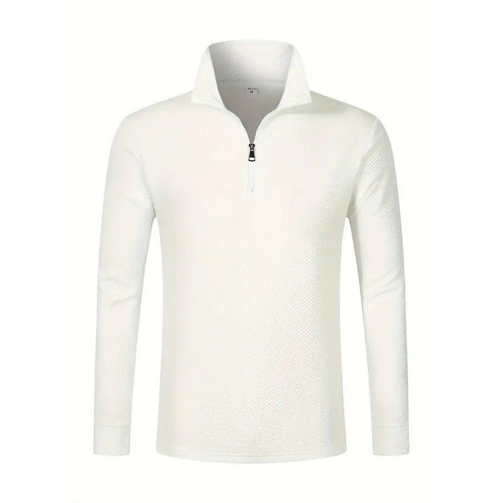 Ike | Men's Long Sleeve Zip Polo Shirt
