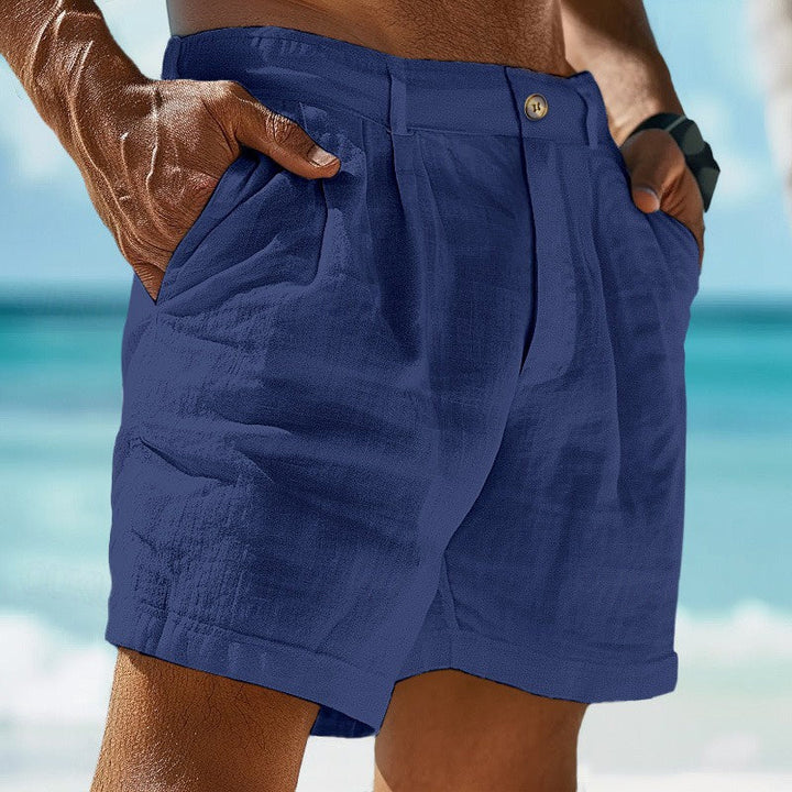 Ike | Men's Casual Pleated Shorts-Metro Lane Plaza