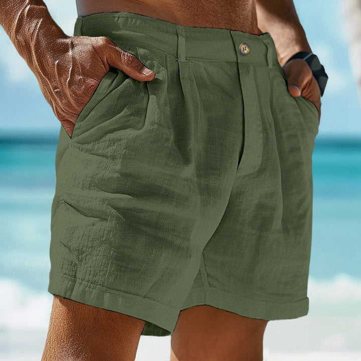 Ike | Men's Casual Pleated Shorts-Metro Lane Plaza
