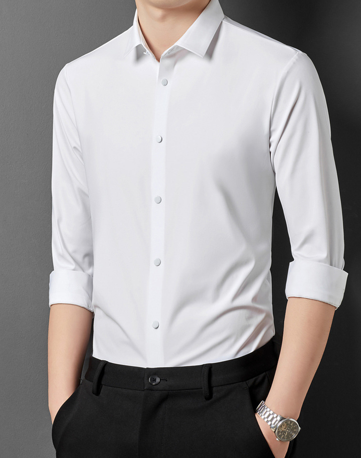 Alexander | Men's Wrinkle-Free Stretch Dress Shirt-Metro Lane Plaza