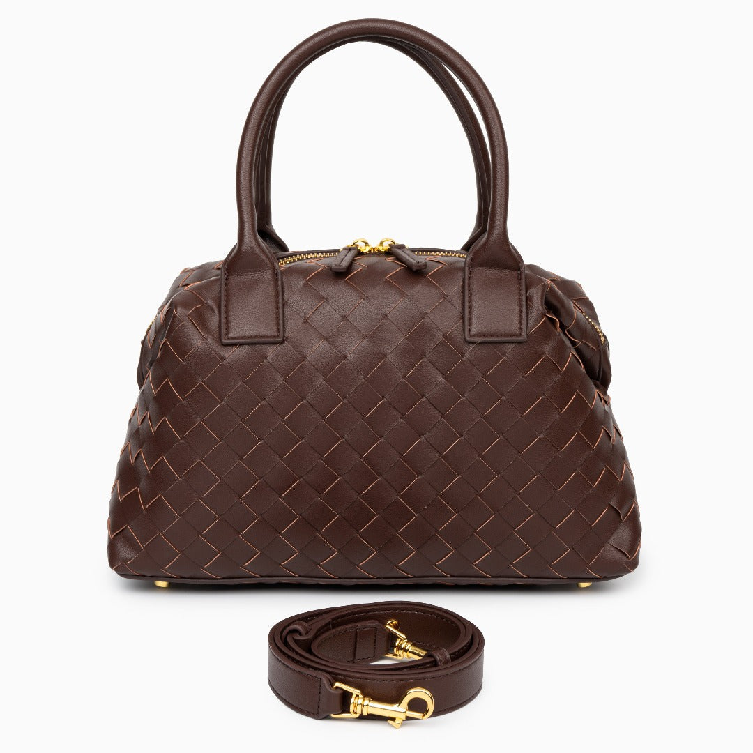 Women's Elegant Leather Handbag - Timeless Style for Everyday Use-Metro Lane Plaza