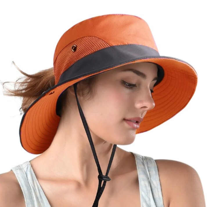 Emma | Women's UV Protective Hat with Adjustable Band for Summer-Metro Lane Plaza