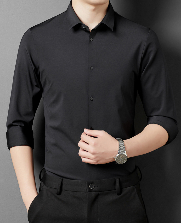 Alexander | Men's Wrinkle-Free Stretch Dress Shirt-Metro Lane Plaza