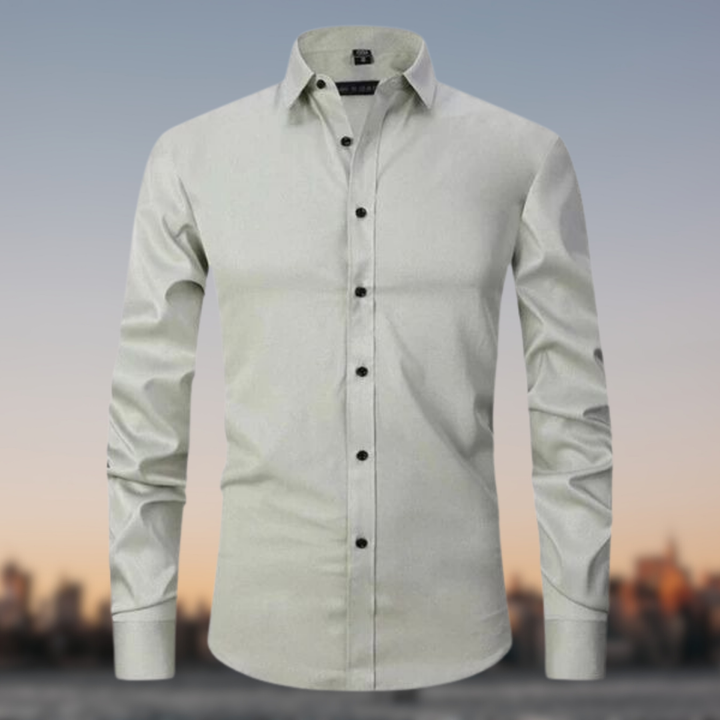 Men's Comfortable Stretch Dress Shirt-Metro Lane Plaza